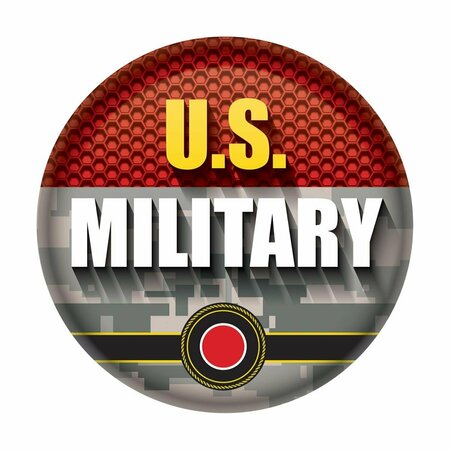 GOLDENGIFTS 2 in. U.S. Military Button GO3336541